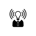 Graphic of light-bulb 'idea' head.